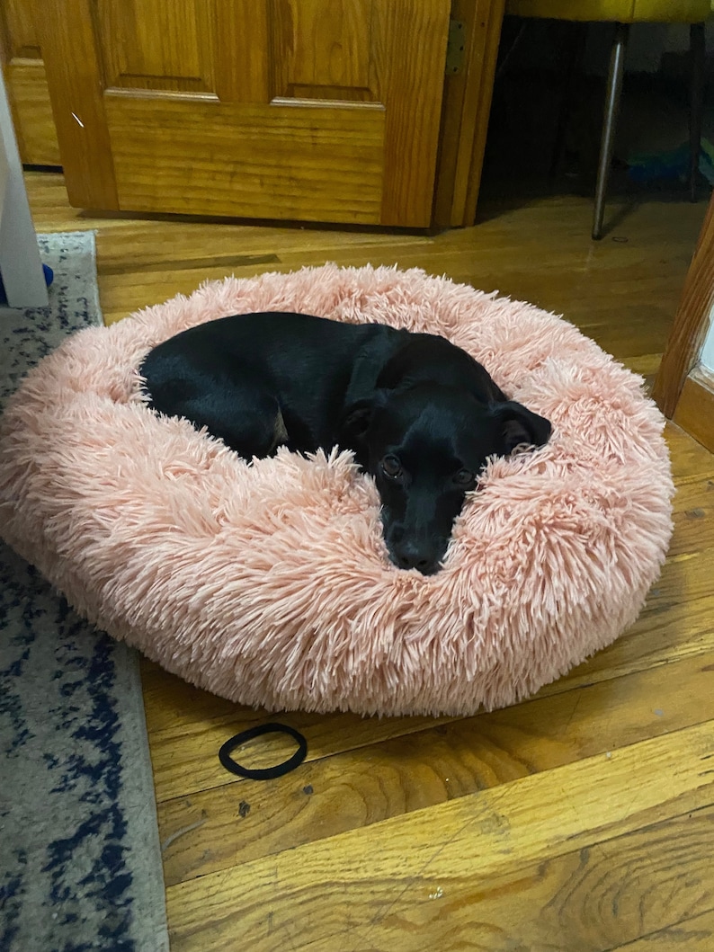 Large Donut Dog Bed – Calming Dog bed for large dogs – Orthopedic dog bed – Washable dog bed – Pet bed – Anti-anxiety dog bed, Cat Bed