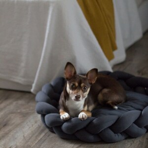 Modern Dog Bed - Calming Dog Bed - Dog Crate, Twisted Dog Bed, Washable Dog Bed - Cat Bed, Pet Bed, Small Dog Bed - Pet Deep Sleep Bed