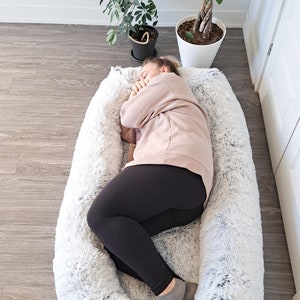 Human Dog Bed - Plush Giant Dog Bed For Human - Human Sized Dog Bed - Anti-Depression Stress Relief, Reduce Anxiety - Dog Bed for Humans