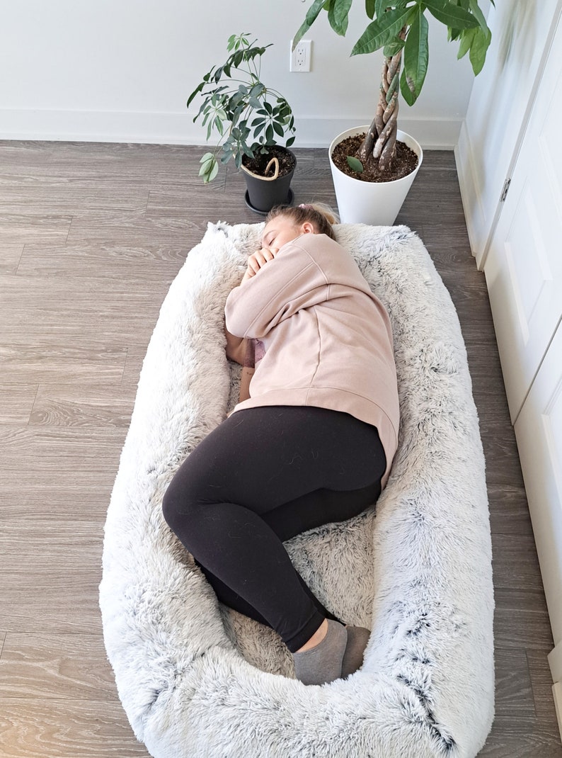 Human Dog Bed - Plush Giant Dog Bed For Human - Human Sized Dog Bed - Anti-Depression Stress Relief, Reduce Anxiety - Dog Bed for Humans