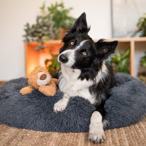 Large Donut Dog Bed – Calming Dog bed for large dogs – Orthopedic dog bed – Washable dog bed – Pet bed – Anti-anxiety dog bed, Cat Bed