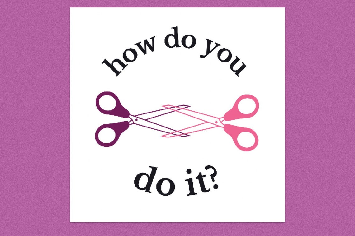 Lesbian Scissor Sticker Etsy