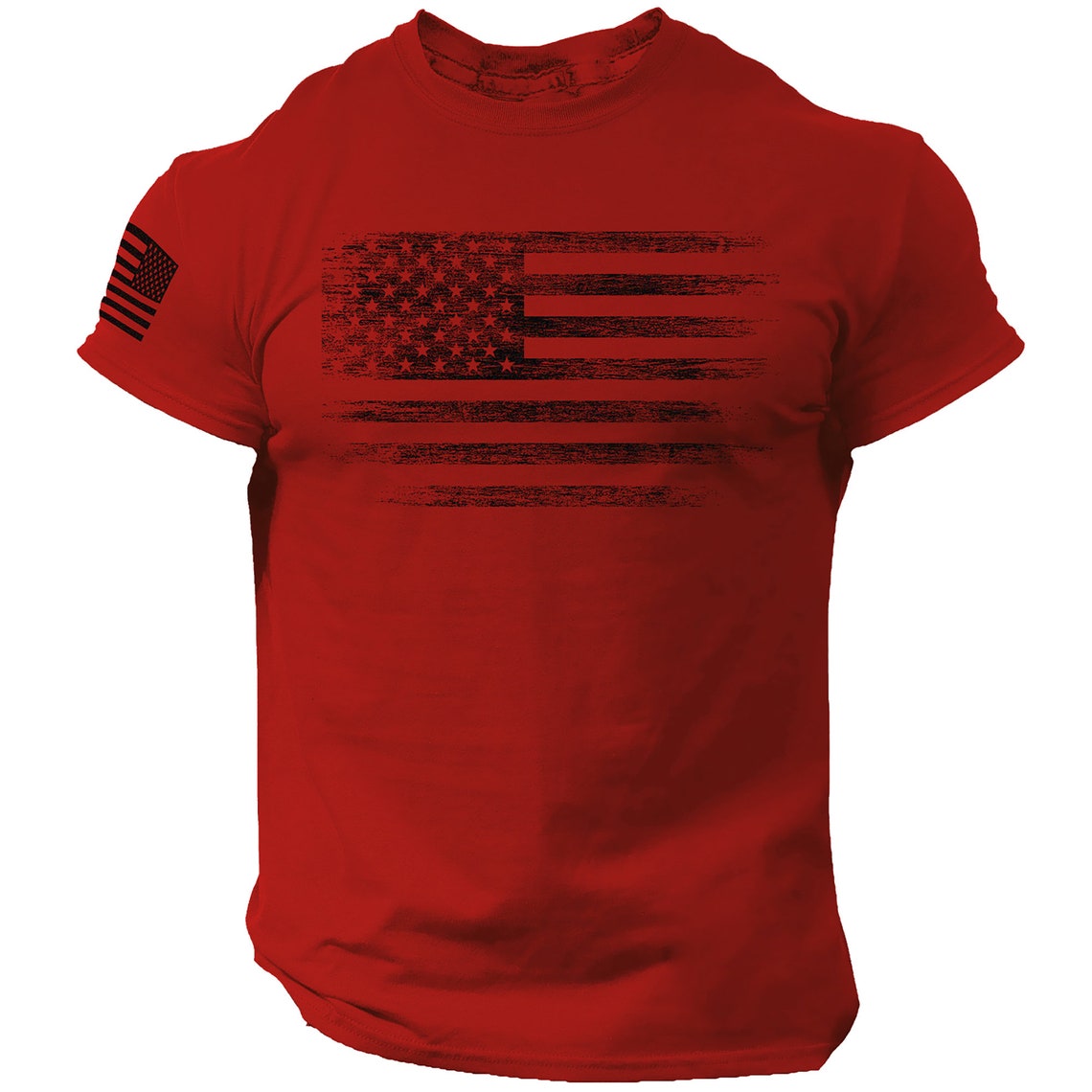 USA Flag Men T Shirt Patriotic American Tee Army Style - Etsy