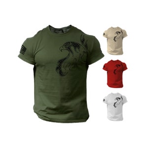 Eagle American Patriotic T Shirt | Flag Military Style Shirt