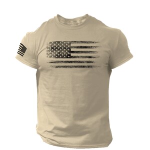 USA Flag Men T Shirt Patriotic American Tee Army Style | Etsy
