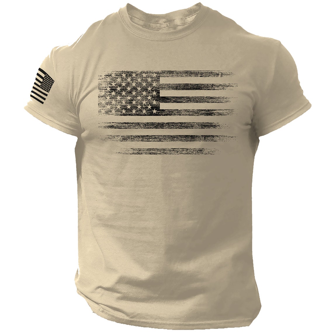 USA Flag Men T Shirt Patriotic American Tee Army Style - Etsy