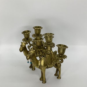 Vintage Solid Brass Candlestick Holders image 5