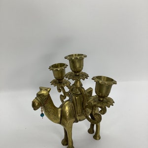 Vintage Solid Brass Candlestick Holders image 4