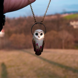 Etsy owl shop necklace