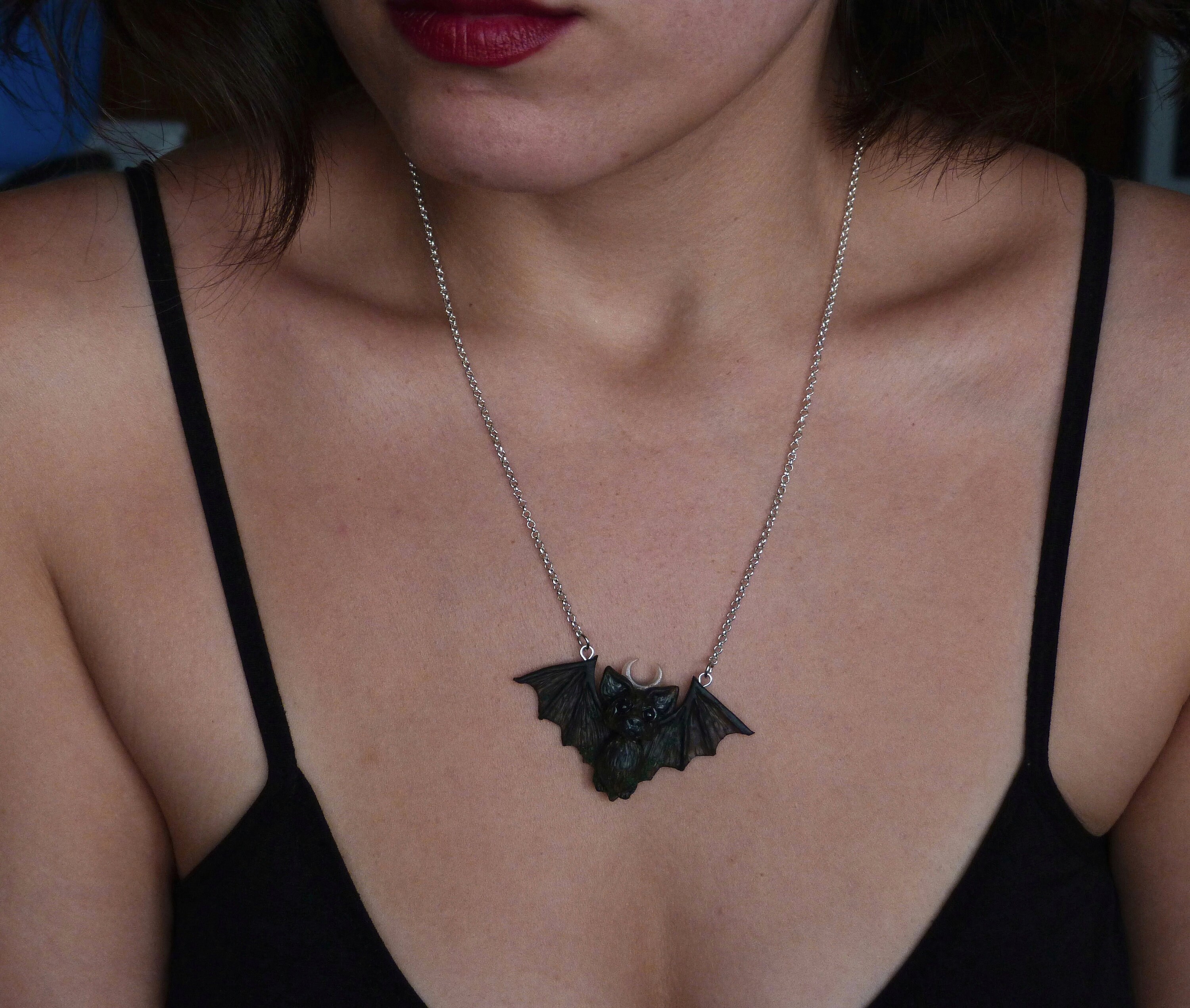 JEYORZY 1 Paire Chauve Souris Boucles D'oreilles, Halloween Boucles D