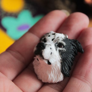 Mascota de arcilla polimérica, retrato personalizado, collar personalizado para mascota, joyería para mascota, regalo para mamá de mascota, monumento para mascota, perro de arcilla polimérica, joyería para gato