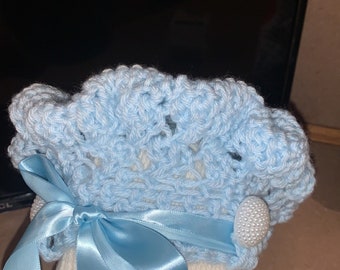 Crochet baby Tam hat, Baby crochet hat, baby hat, handmade hats for babies, baby gifts, baby shower gifts, warm baby hats, baby Pom hat,