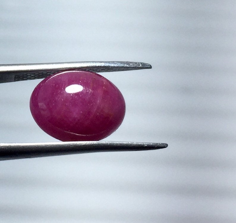3.35 Carat Weight Ruby Loose Stone Calibrated Cabochon For Jewelry Natural RUBY Cabochon Oval Shape Gemstone 10 X 8 MM