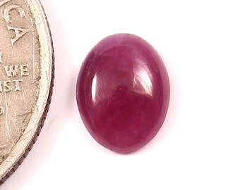 Robijn cabochon ovaal 9 x 7 mm – natuurlijke losse edelsteen voor ambachtelijke sieraden