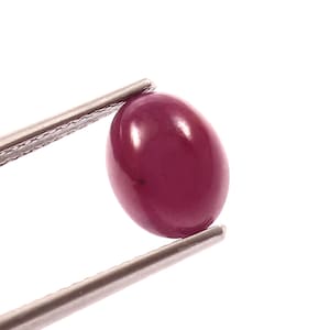 Natural Ruby Cabochon Oval Shape Loose Stone 9x7mm Calibrated Gemstone