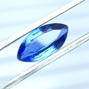 Natural Kyanite Gemstone Cut,Marquise  Kyanite Stone Faceted ,Kyanite Loose Stone  For Jewelry - size -  12 x 6 mm  -  weight -  2.25 Carats