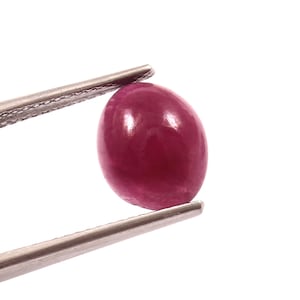 Ruby Oval Cabochon Gemstone 10x8mm Natural Ruby Loose Calibrated Cab