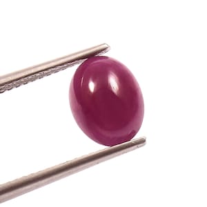 9x7mm Ruby Oval Cabochon Natural Gemstone Loose Calibrated Red Stone