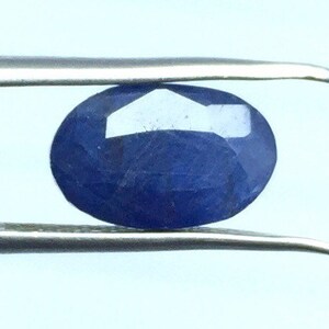 Natural Blue Sapphire Oval Cut Blue Sapphire Stone Faceted ,Sapphire Loose Stone  For Jewelry size Gemstone- 10.50 X 7 MM-weight-2.85 Ct