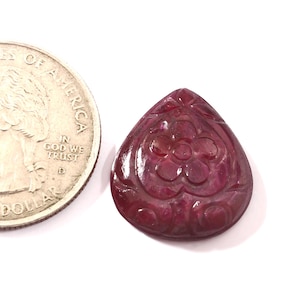 Natural Tourmaline Hand Carved Carving Gemstone Tourmaline Carving Loose Gemstone For  9.50 X 7.50 MM -13.60 Carat Carved Carving Tourmaline