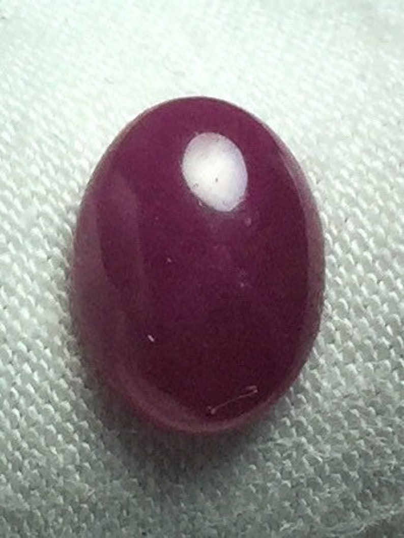Natural RUBY Cabochon Oval Shape Gemstone Ruby Loose Stone Calibrated Cabochon For Jewelry 2.05 Carat Weight 9 X 7 MM