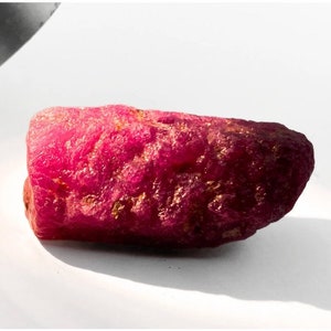 Raw Rough Ruby Rough 61.90 Carat Raw Rough Ruby Gemstone Natural Red Ruby Rough Raw Shape Red Ruby Genuine Ruby Rough Gemstone Rough