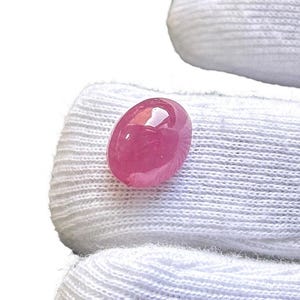 Natuurlijke roze robijn ovale cabochon 9,65 kt losse edelsteen 13 x 10 x 7,5 mm gladde robijnsteen voor ring hanger sieraden juli geboortesteen