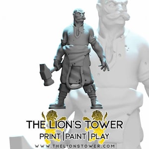 Lion Tower Miniatures Human Male Blacksmith