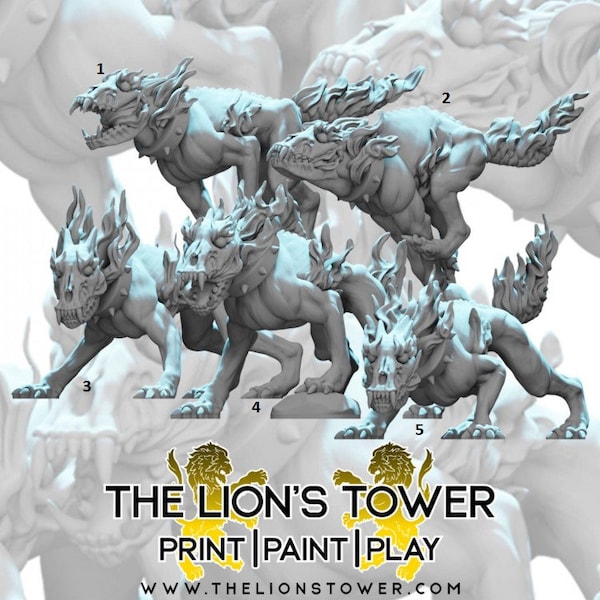 Lion Tower Miniaturen Hellhounds