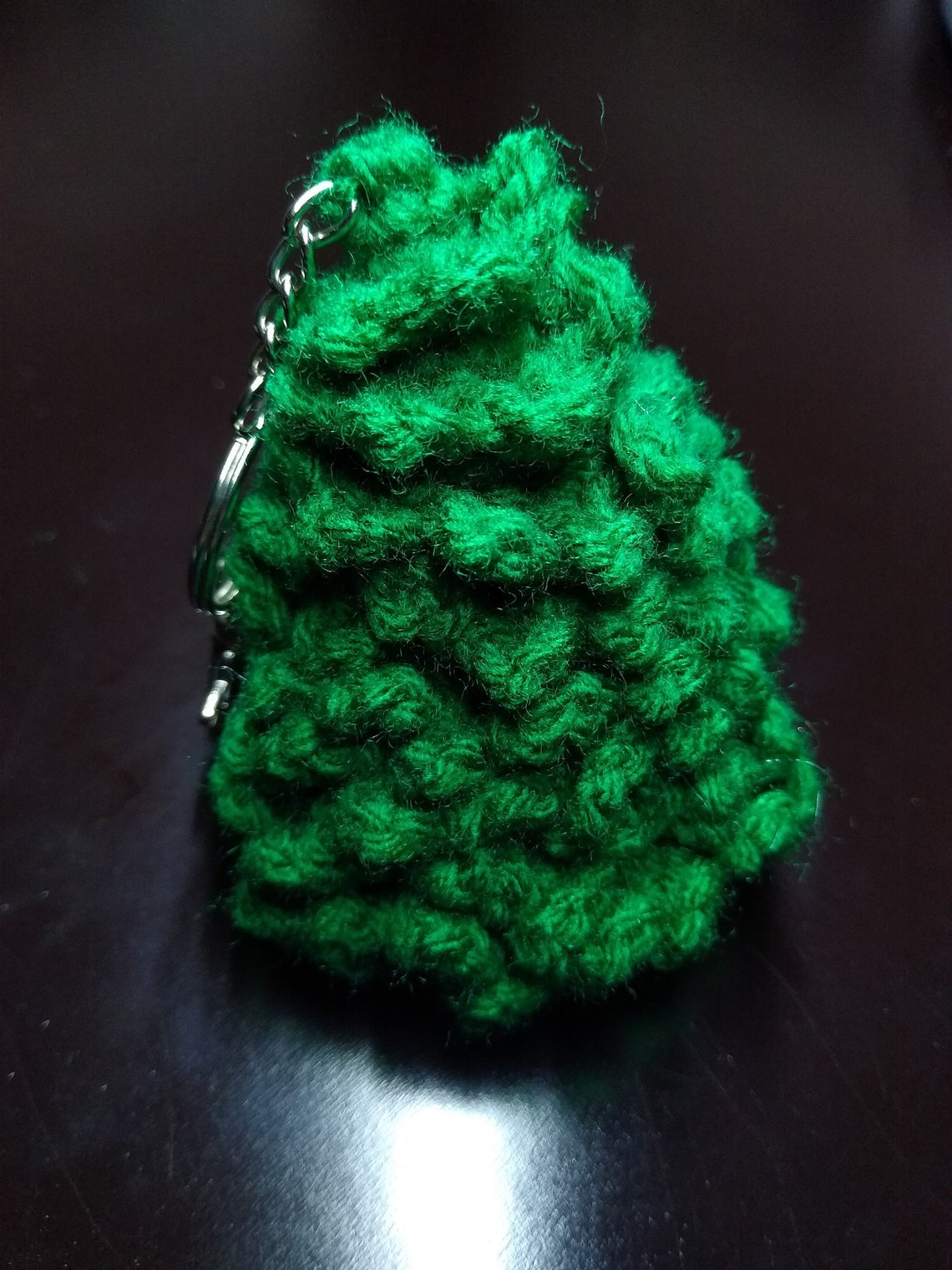 Crochet Christmas Tree Keychain Etsy