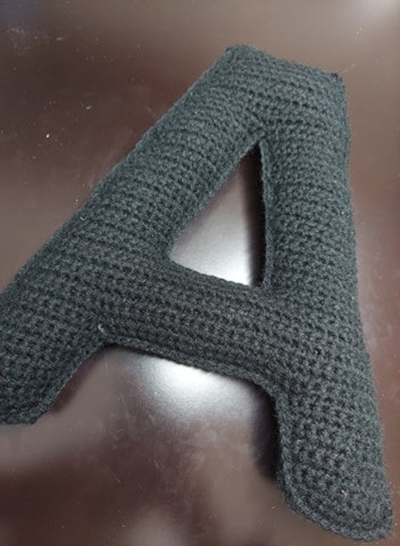 Crochet Letter Pillow Etsy