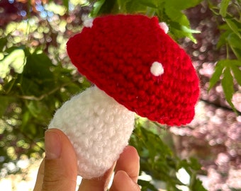 Mushroom Crochet Pattern | No Sew Mushroom Amigurumi Pattern | Cottagecore Toadstool Crochet Pattern Digital Download PDF | Mushroom Plushie