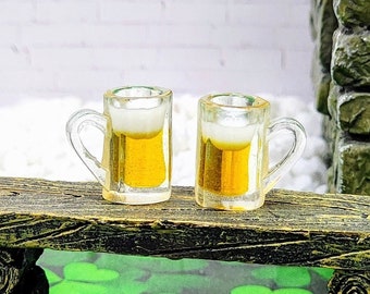Dolls House Pint of Lager Ale Miniature Beer in Mug 1:12 Pub Bar Accessory - Australia