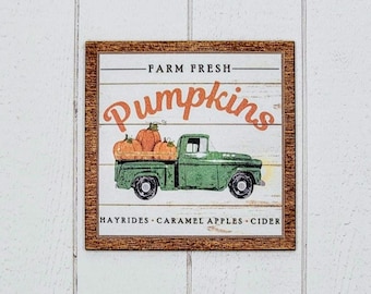 Miniature Fall Sign,1:12 Scale,Dollhouse Wall Decor,Fall Miniatures,Miniature Fall Decor, Dollhouse Fall