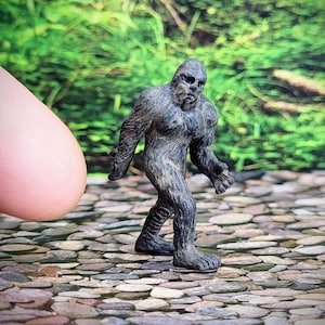 Micro Miniature Bigfoot,Tiny Sasquatch, Terrarium Supplies,Diorama,Mini Bigfoot Figurine,Fairy Garden Accessories