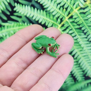 50 Pcs Mini Frog Garden Decor Green Frog Figurines Miniature Home Décor Tiny  Plastic Frogs Fairy Garden Decor