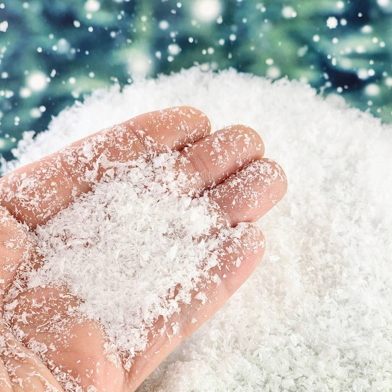 Miniature Snow,Dollhouse Miniature Snow,Artificial Miniature Soft Snow,Christmas Craft Supplies,Fine Snow,Diorama,Miniature Flocking image 4