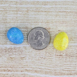 Mini Easter Eggs,Glitter Foam Eggs,Easter Craft Supplies,Miniature Eggs for Baskets,Easter Miniatures image 3