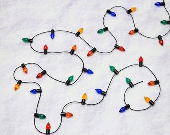 Miniature Christmas Lights,Christmas Miniatures,Fairy Garden Accessories,Miniature Christmas Garland,Christmas Embellishments,Mini Garland