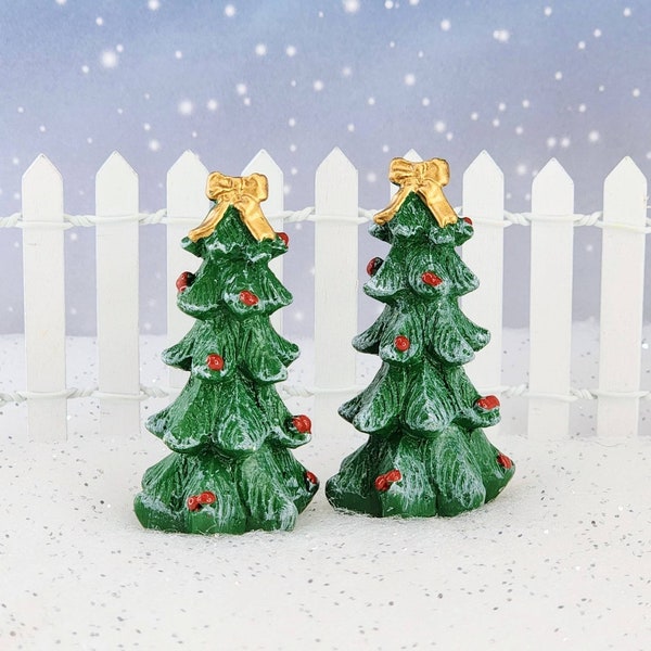 Miniature Christmas Tree,Christmas Miniatures,Fairy Garden Accessories,Dollhouse Christmas Tree,Christmas Diorama, Holiday Miniatures