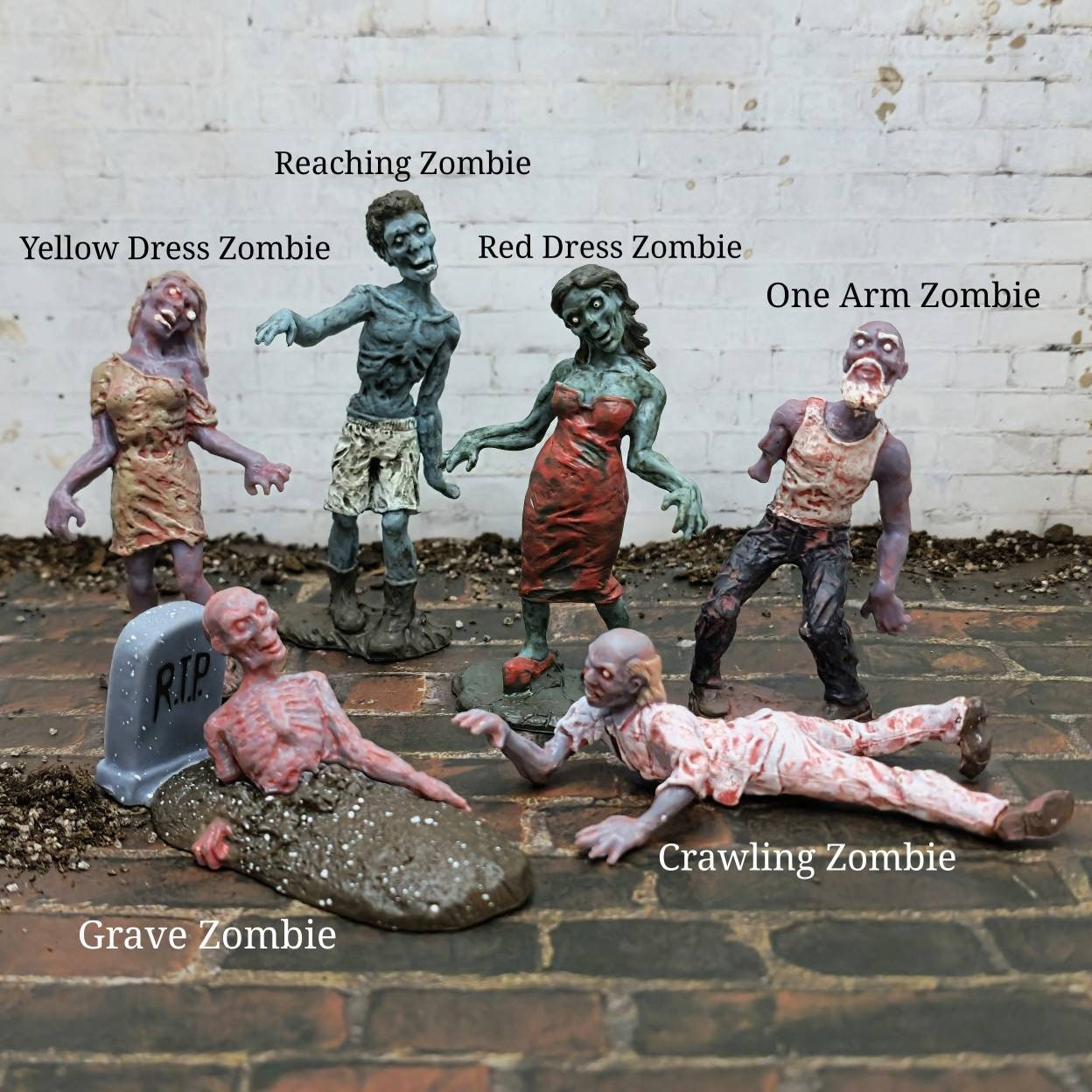 LOT DE 12 Figurines Miniatures En Résine Pour Jardin Féérique