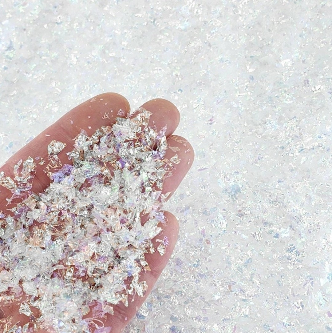 Fake Snow Flakes,iridescent,fairy Garden Snow,dollhouse Snow,christmas