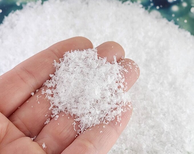 Two Large Packets of Fake Snow Globe Snow Suitable for DIY Etsy