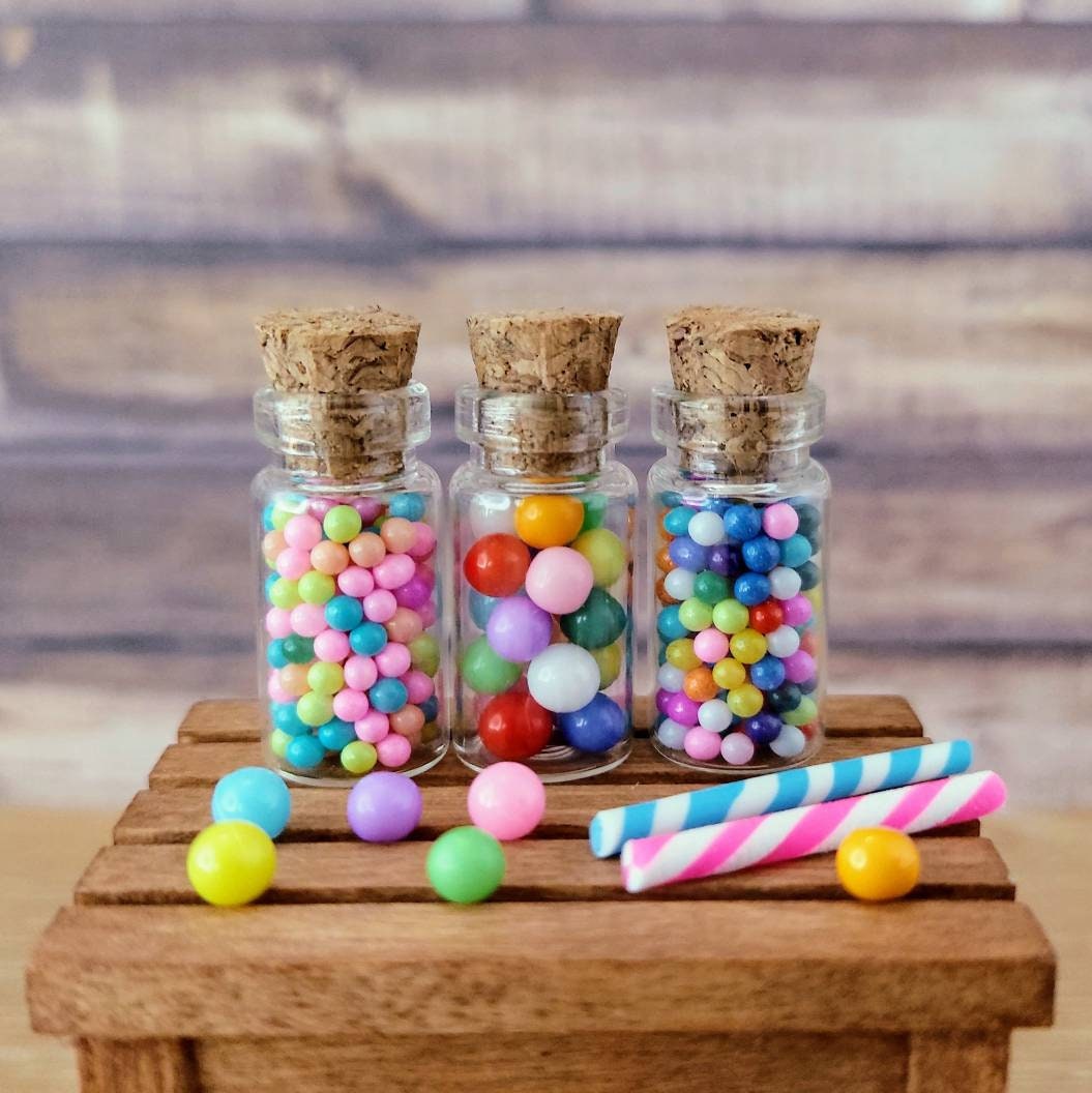 8 Champagne Bottle with Mini Jawbreakers Candy