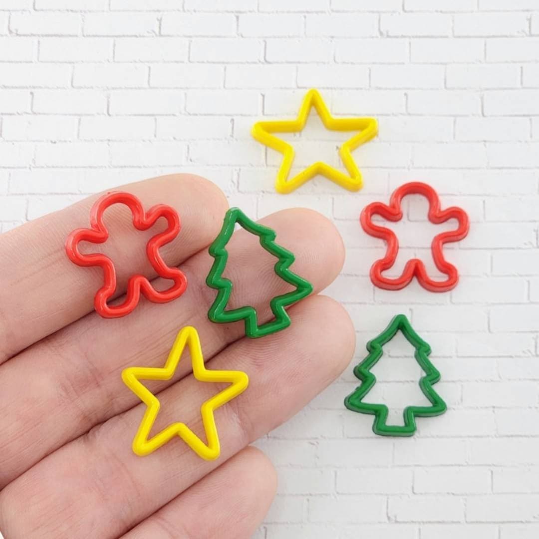Miniature Christmas Cookie Cutters,christmas Miniatures,christmas Cookie Cutter Embellishments 