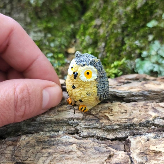 One Miniature Owl,fairy Garden Accessories,miniature Garden Decor