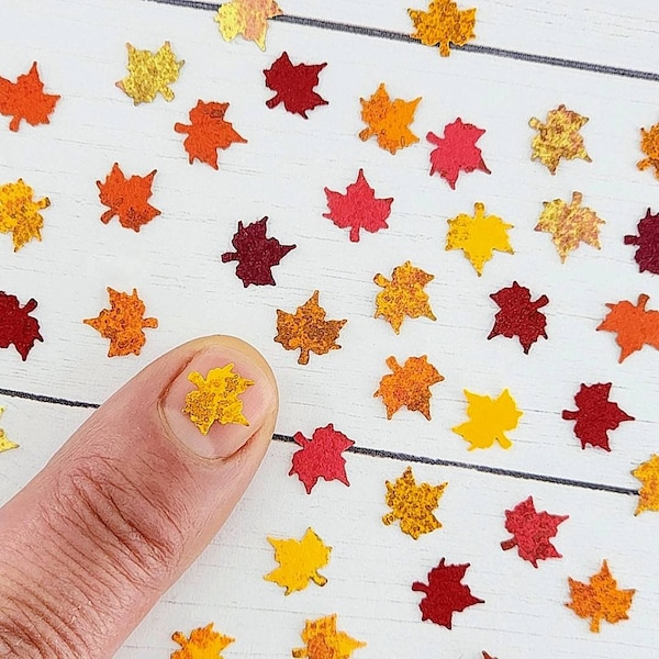 Tiny Maple Leaves,1:12 Scale Maple Leaves,Miniature Maple Leaves,Halloween Miniatures,Fall Miniatures,Micro Leaves,Miniature Landscape