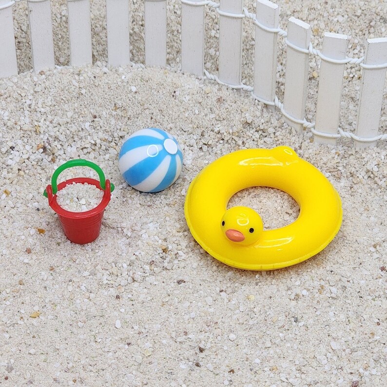 Miniature Pool Float,duck Float,miniature Beach Ball,miniature Sand ...