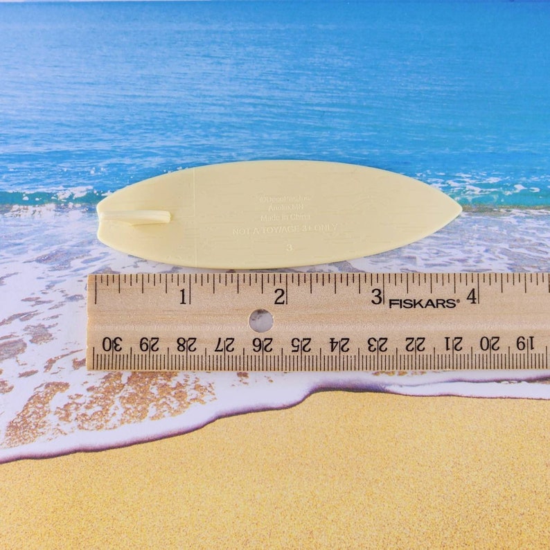 Surf Boared Ruler Miniature Surfboard,beach Miniatures,dollhouse Miniatures,beach Cake ...
