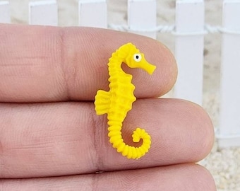 Micro Miniature Seahorse,Beach Miniatures,Terrarium Supplies, Dollhouse Animals,Diorama,Mini Ocean Life,Micro Animals